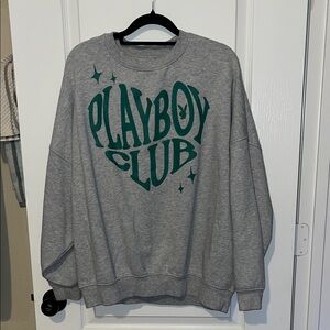 Playboy by PacSun Gray Sweatshirt